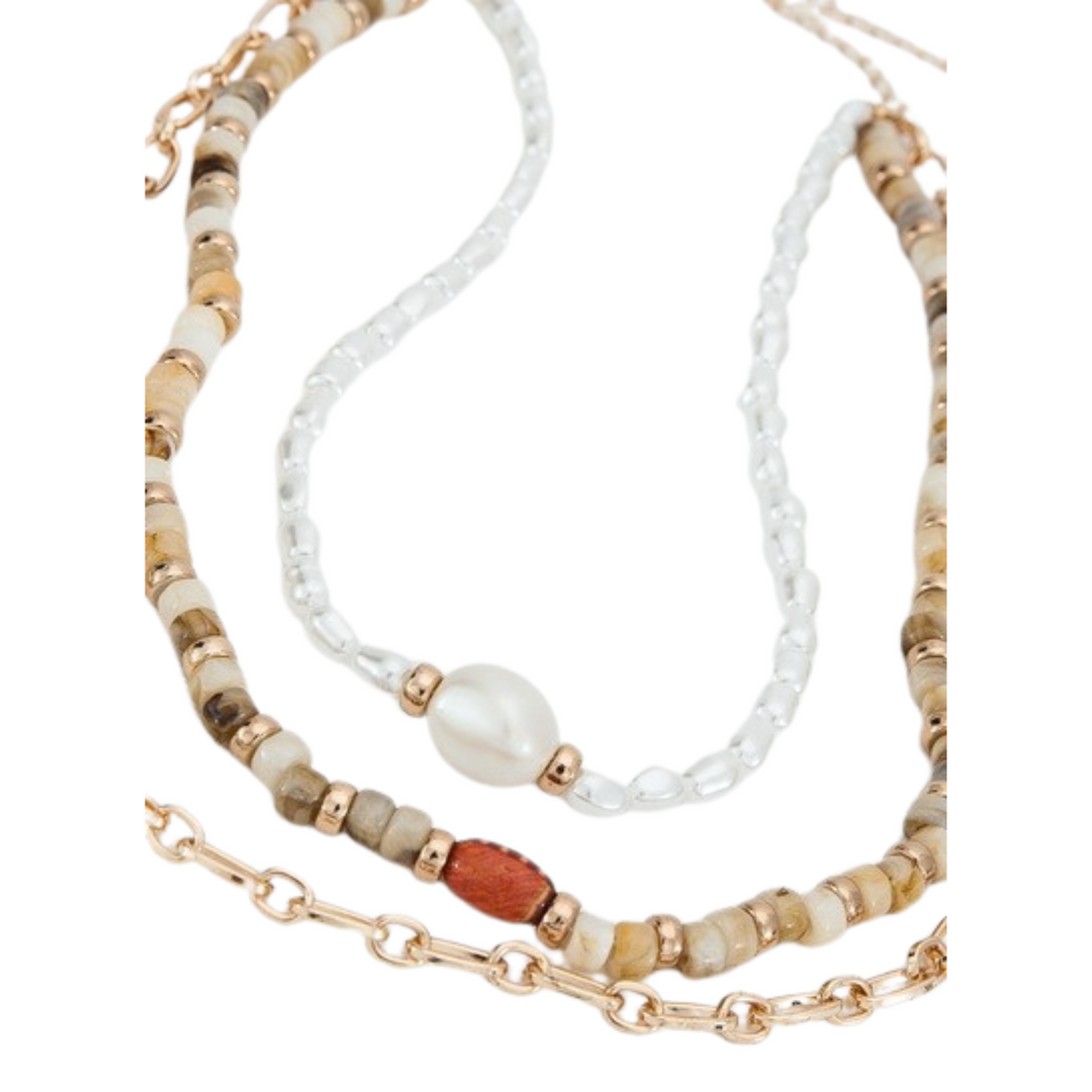 Layered Multi Bead Necklace