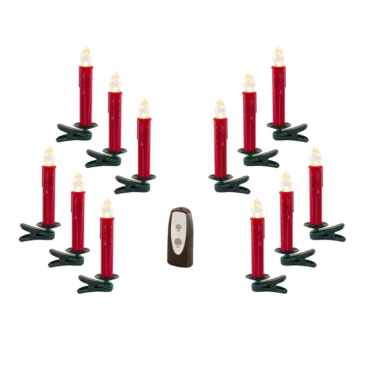 Red Tree Taper Candle Red