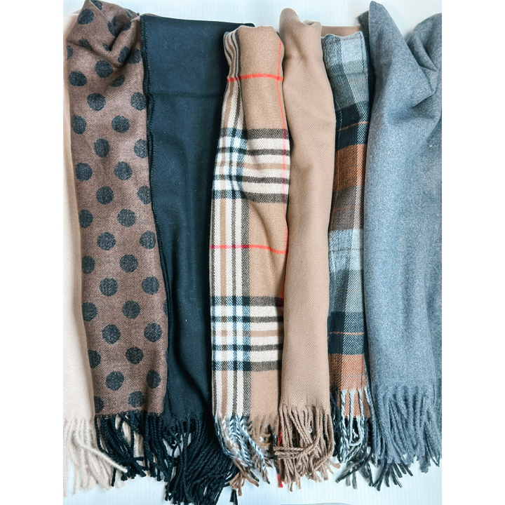 Fringed Cashmere Feel Scarf (save for next year)