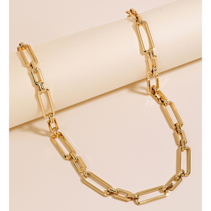 Rectangle Chain Necklace