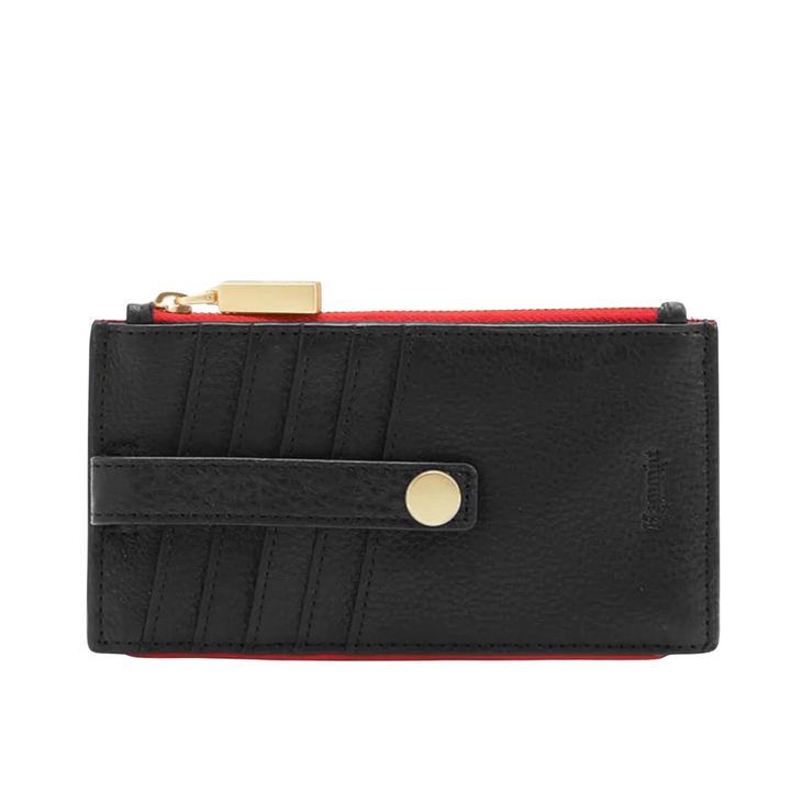 210 West- Black/Brushed Gold Red Zipper