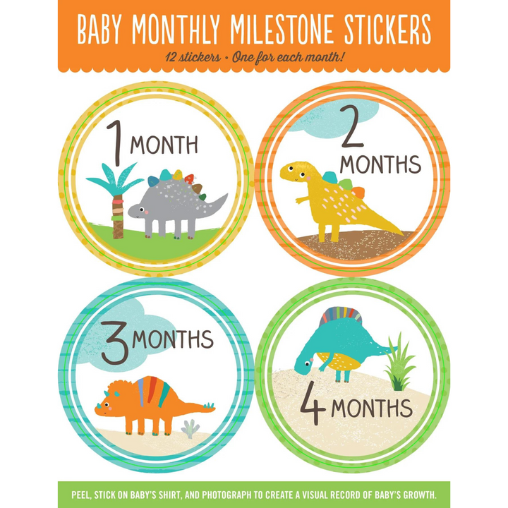 Baby Dinosaurs Milestone Stickers