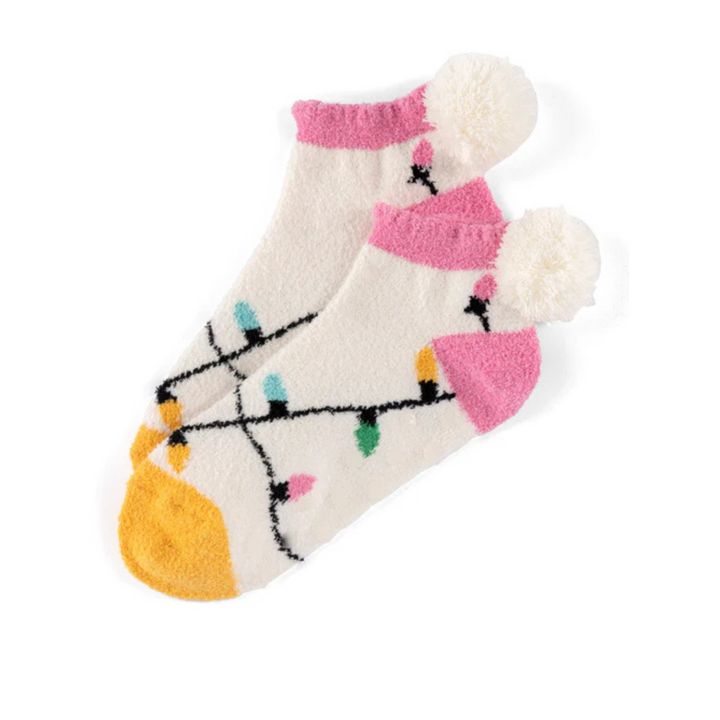 Christmas Lights Home Socks