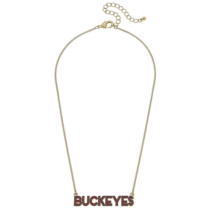 Ohio State Buckeyes Outline Necklace