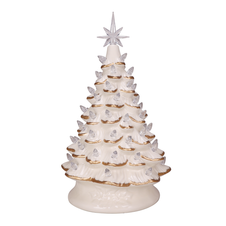 Light Up Ivory Christmas Tree