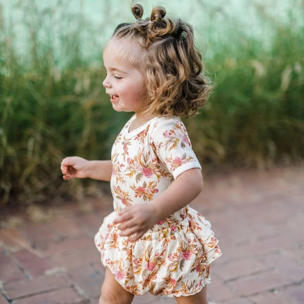 Vintage Floral Ruffle Bloomer
