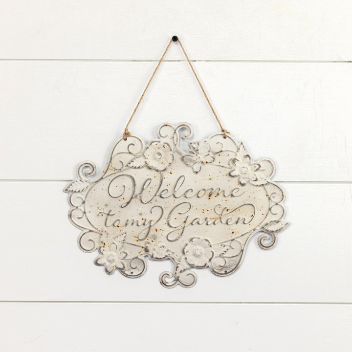 Welcome To My Garden Sign