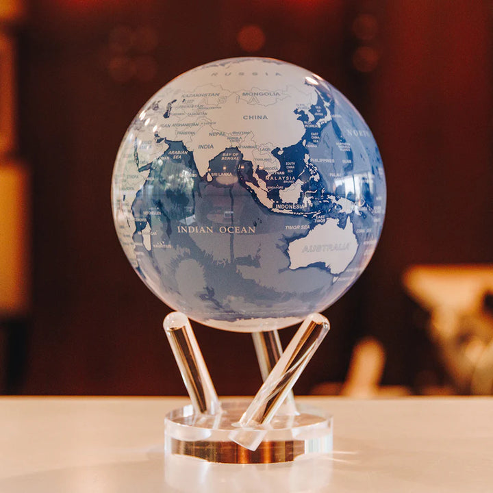 Sky Blue& White Mova Globe