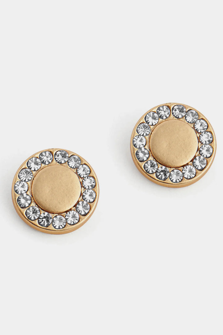 Gold Studs With Stones