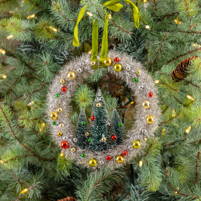 Wreath Pine Tree Ornament