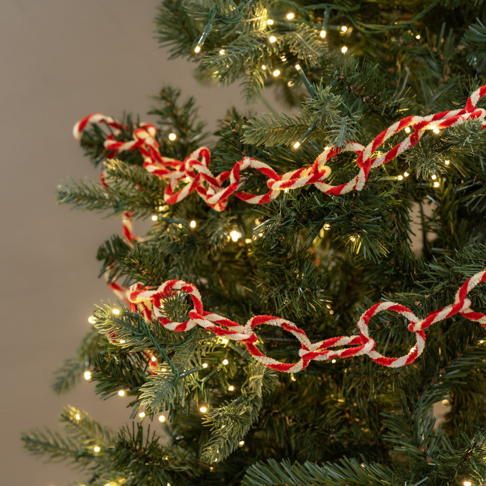 Striped Chenille Chain Garland