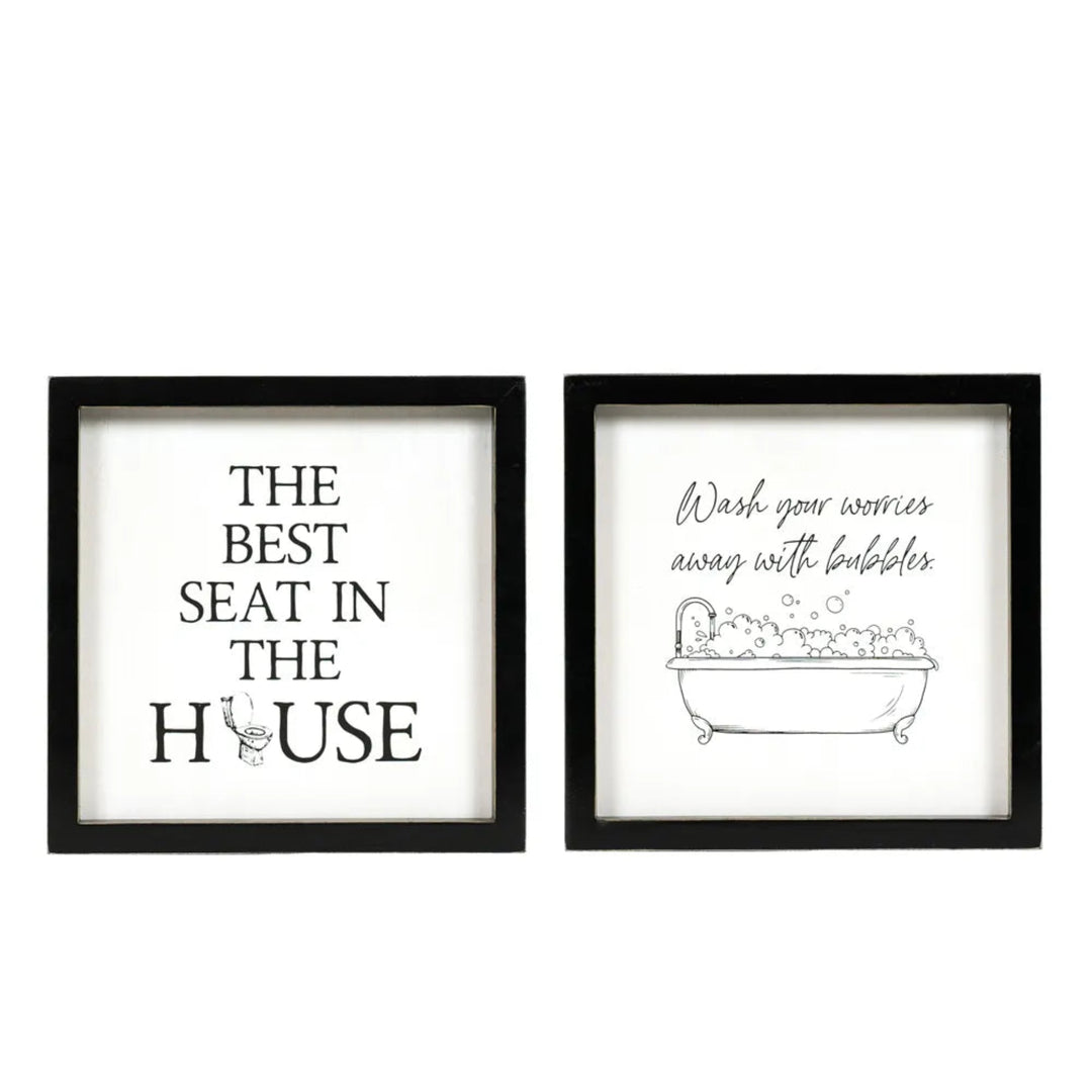 Washroom Reversible Sign