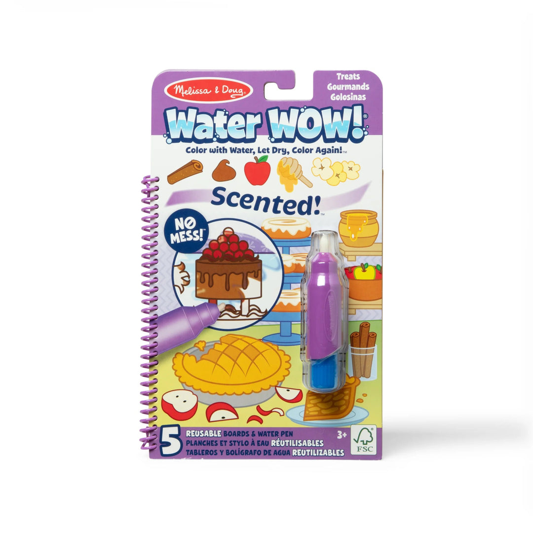 Melissa & Doug Water WOW! Scented coloring book with pen on a white background