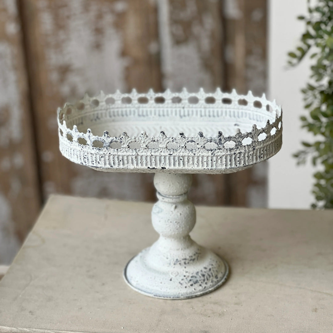 Whitewashed Scrollwork Holder