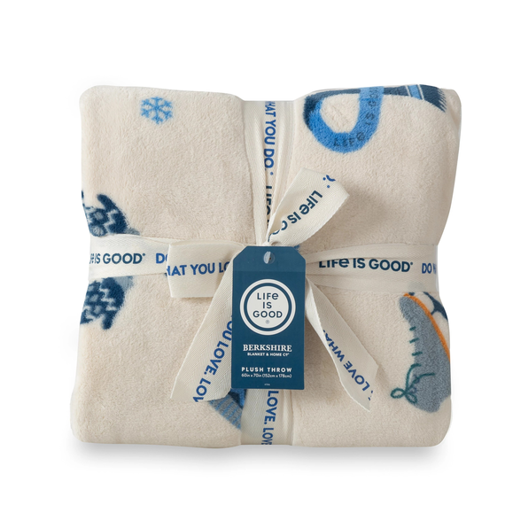 Life Is Good Plush Throw