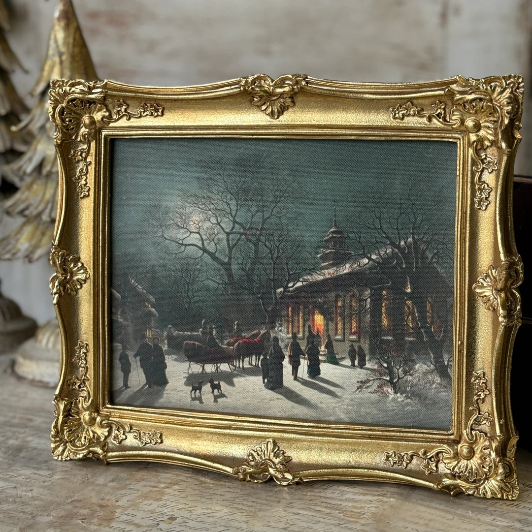 Winter Township & Warm Tidings Framed Print