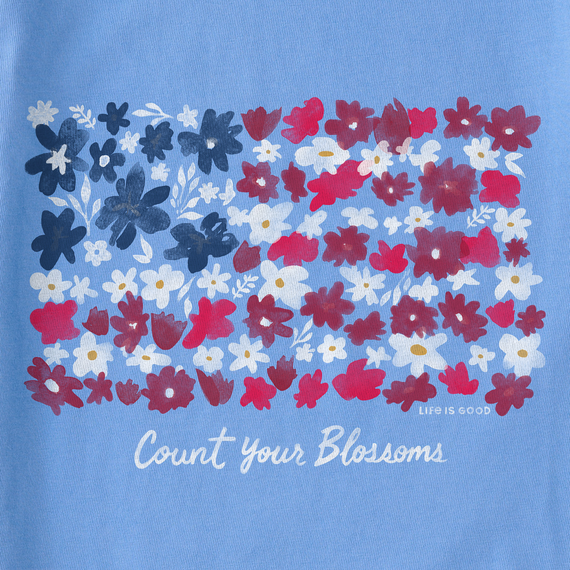 Women's Life Is Good Count Your Blossoms Crusher Tee