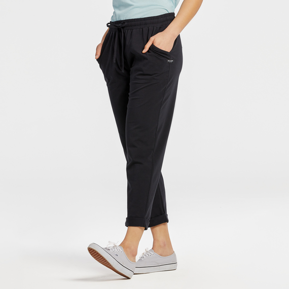 Women's Life Is Good Black Crusher Flex Pant