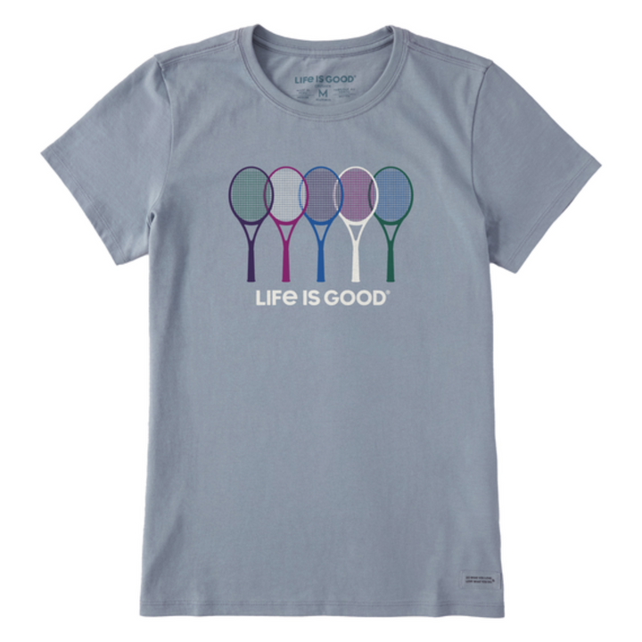 Women's Life Is Good Tennis Spectrum Crusher Tee