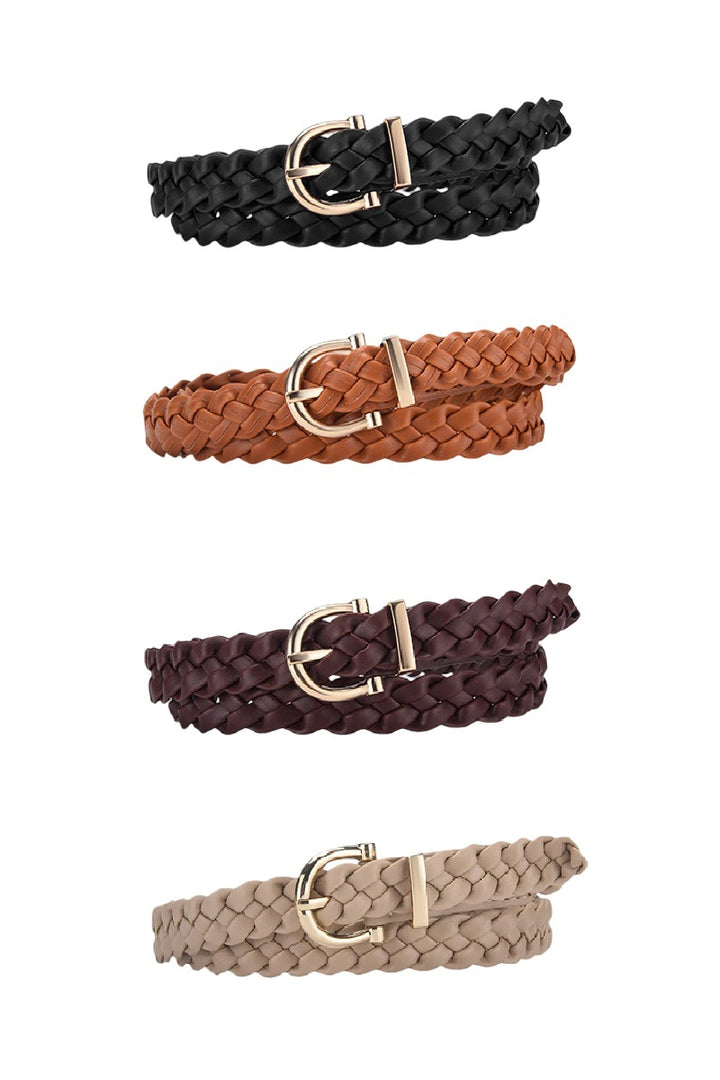 Woven Weave Pin Buckle Belt