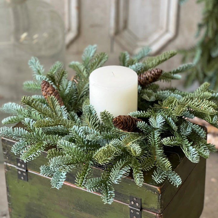 Evergreen Tapestry Candle Ring
