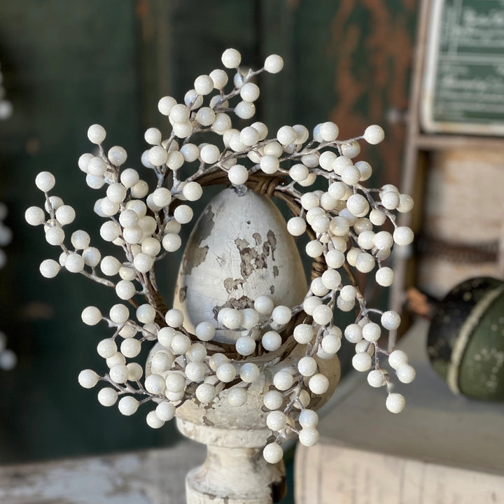 Icy Snowdrop Berry Candle Ring