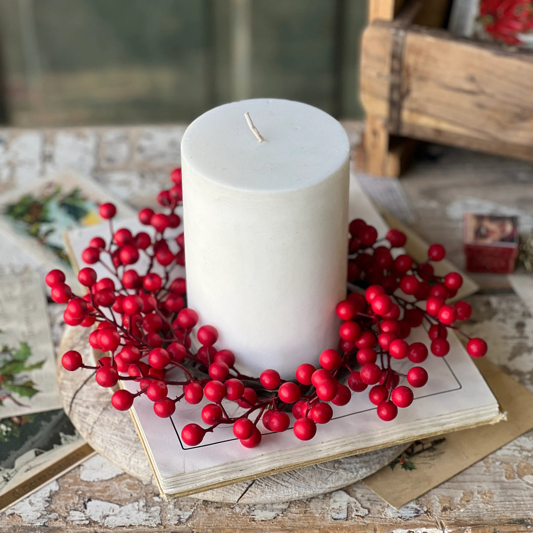 Matte Weatherproof Berry Candle Ring