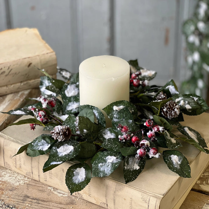Wintry Salutations Candle Ring