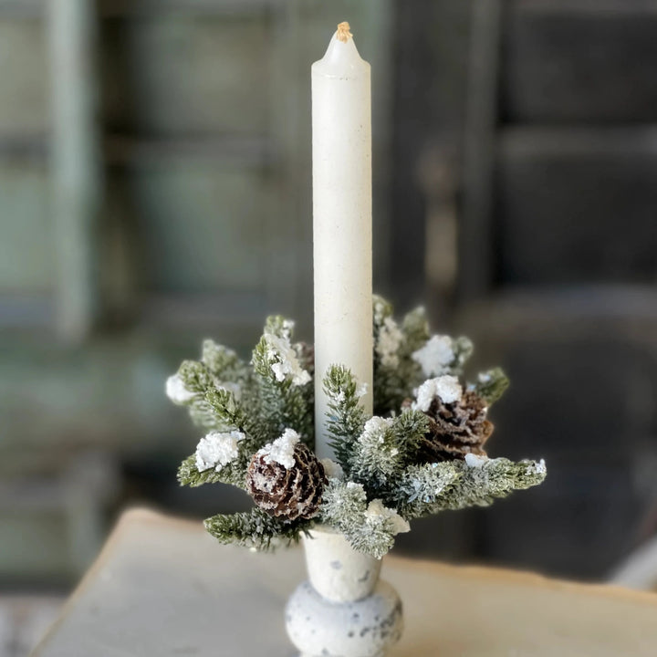 Snowy Cone Taper Candle Ring