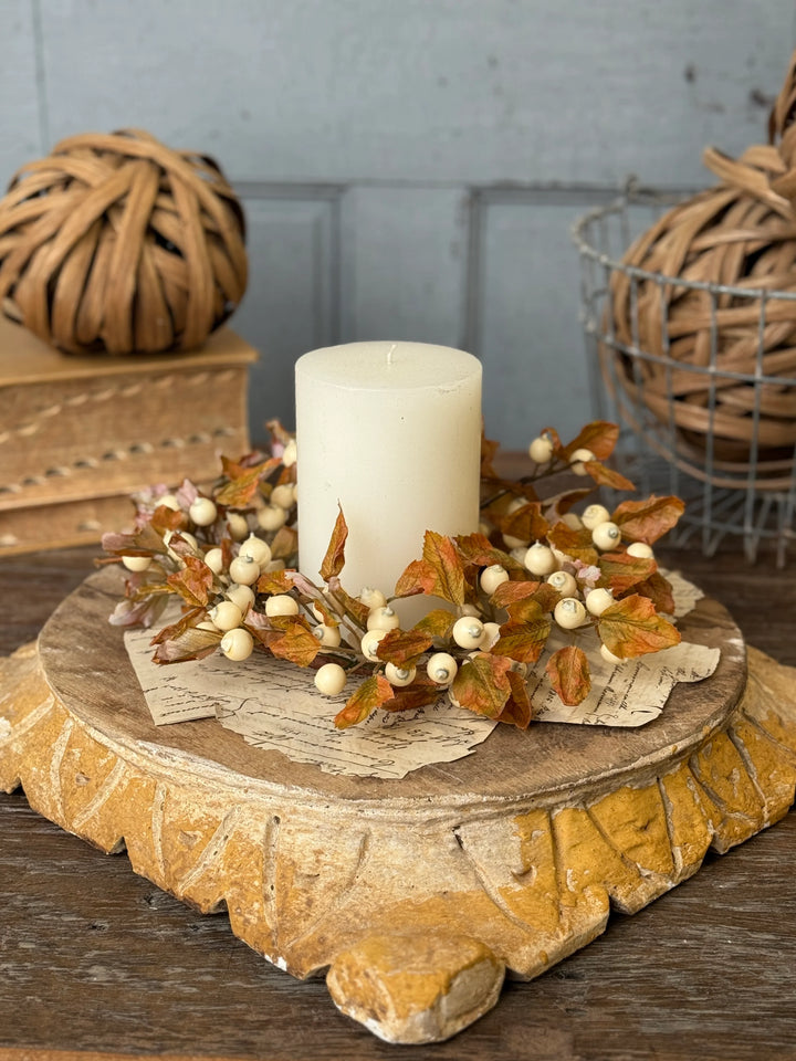 Lodenberry Leaves Candle Ring