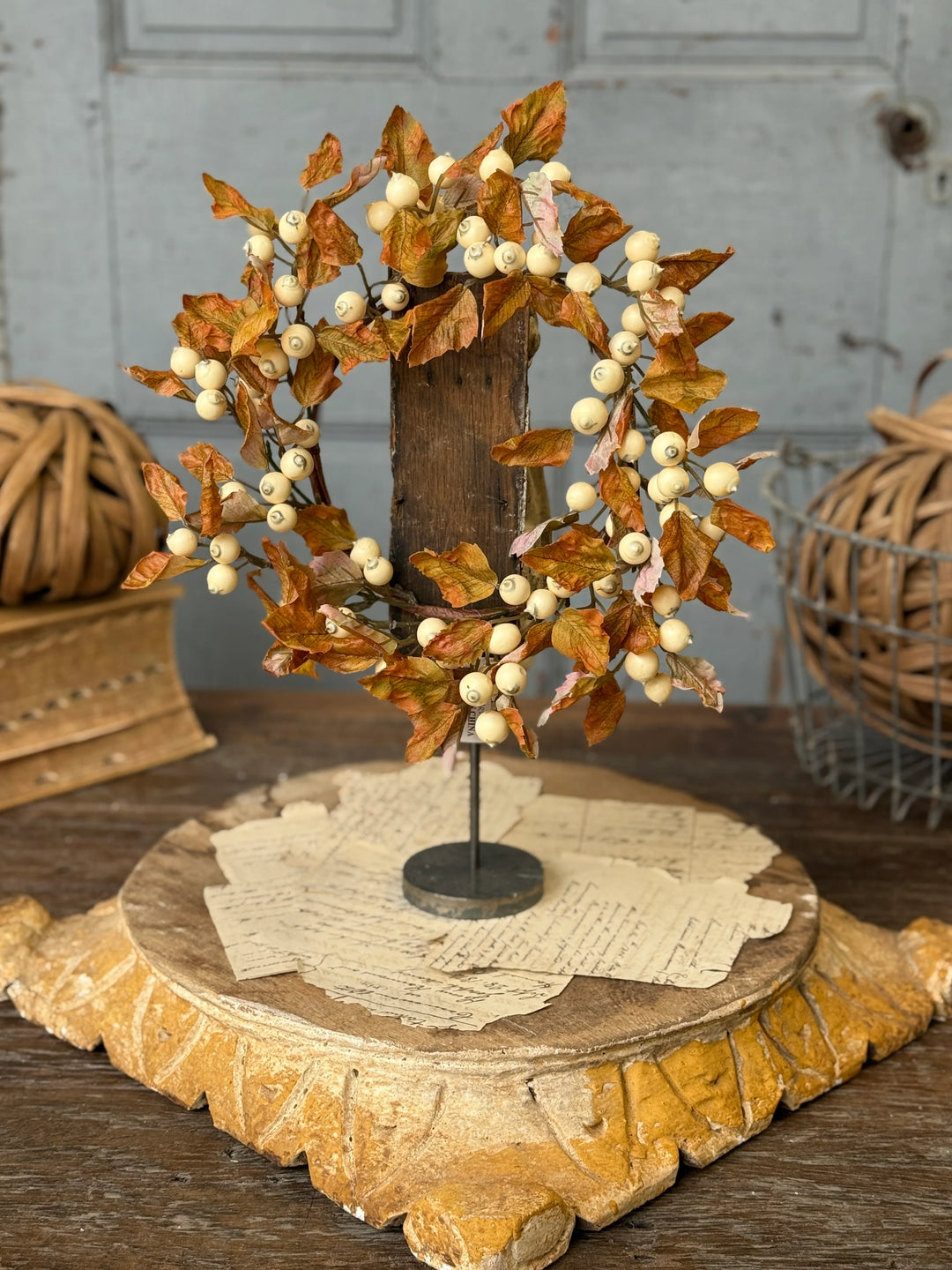 Lodenberry Leaves Candle Ring