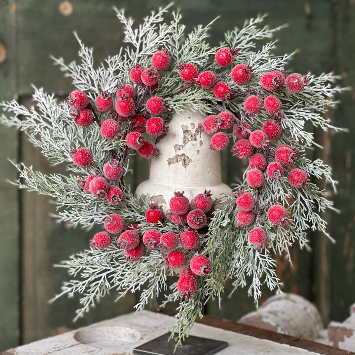 Icy Yule Berry & Fir Candle Ring