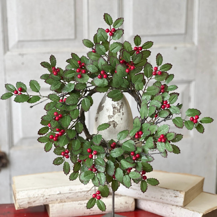 Holly Sparkle Candle Ring