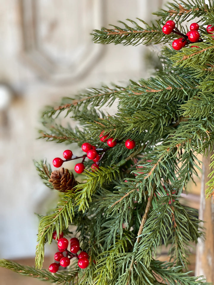 Berries & White Spruce Garland