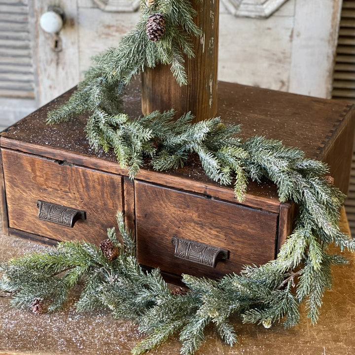 Frosted White Spruce Garland