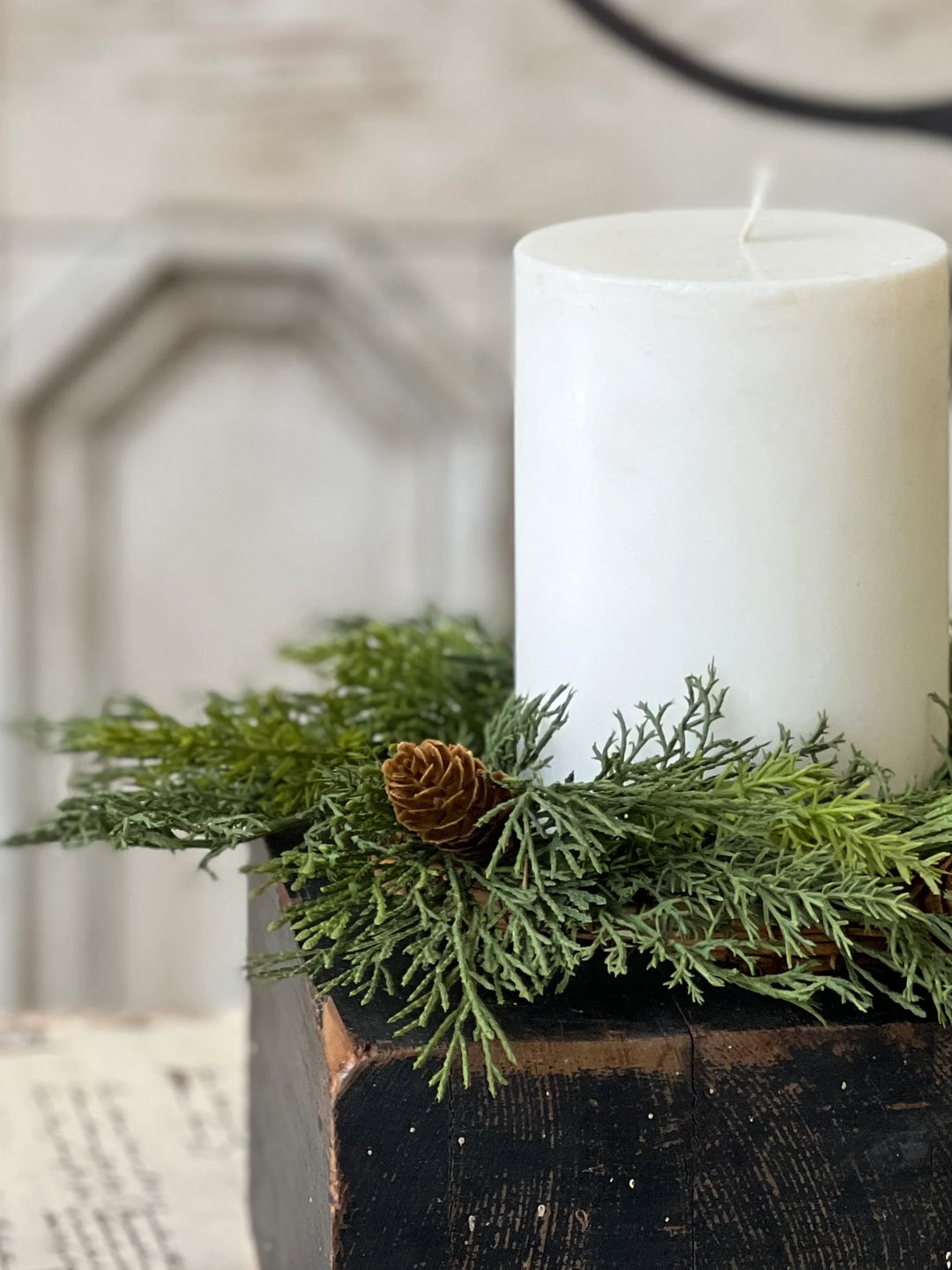 Advent Greens Candle Ring