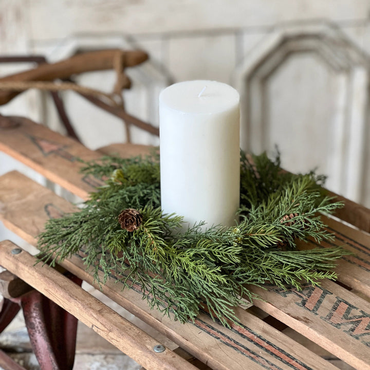 Elevated Spruce Candle Ring