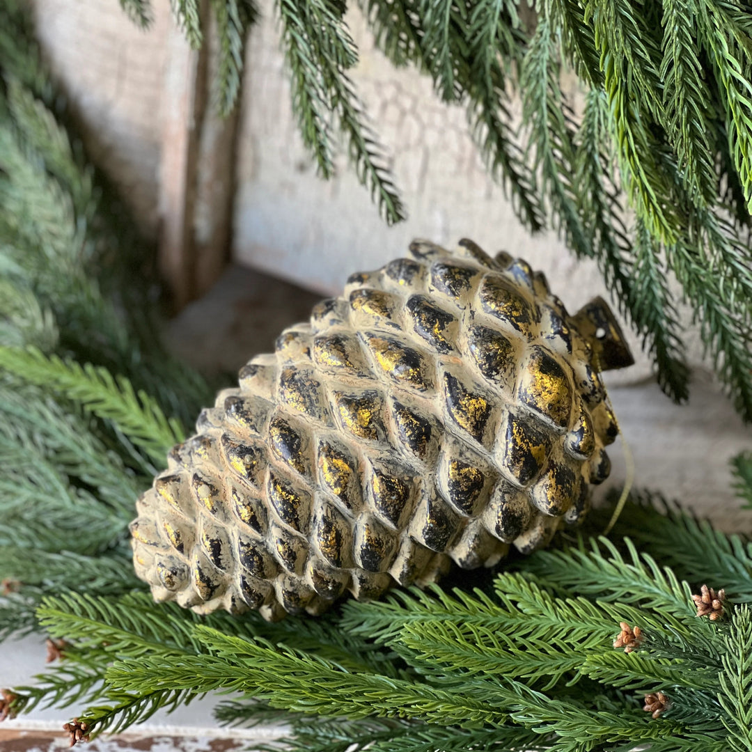 Nature's Golden Pinecone