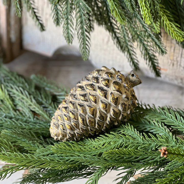 Nature's Golden Pinecone