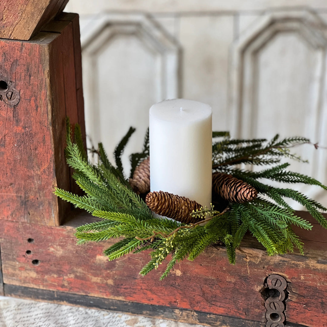 Pencil Pine Candle Ring