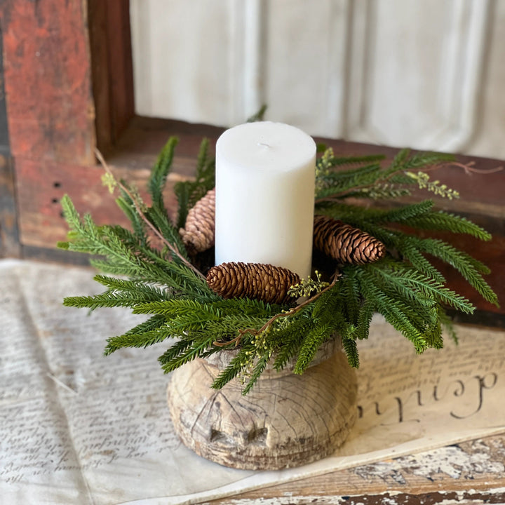 Pencil Pine Candle Ring