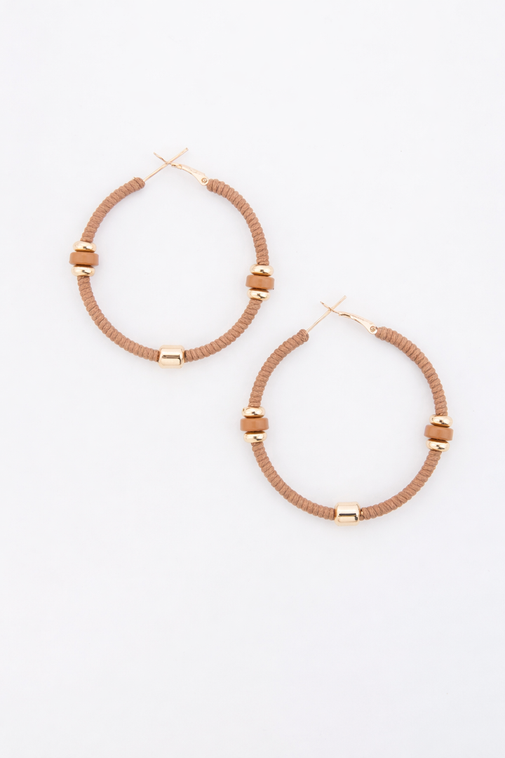 Zephyr Corded Hoop Earrings