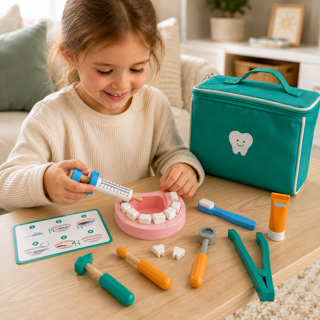 Wooden Dentist Kit