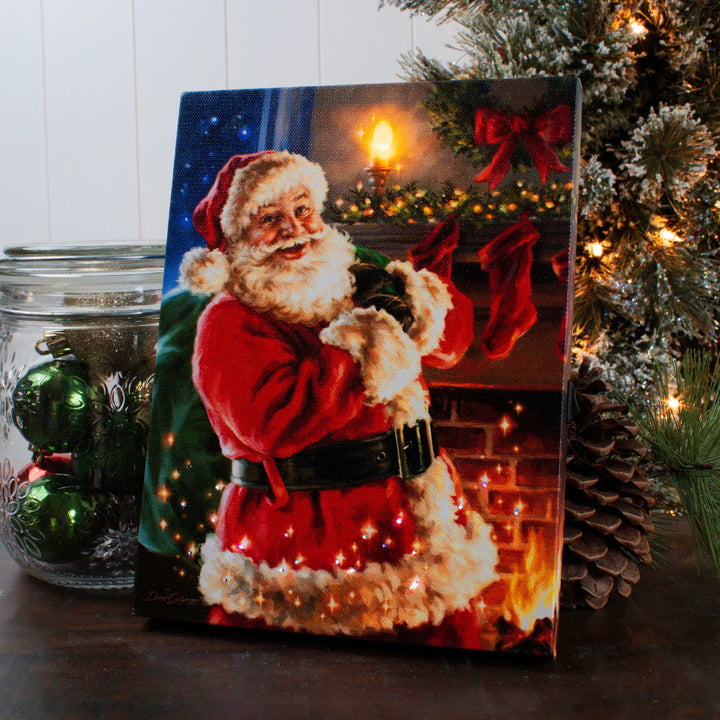 Twas the Night Before Christmas Mini Lighted Canvas