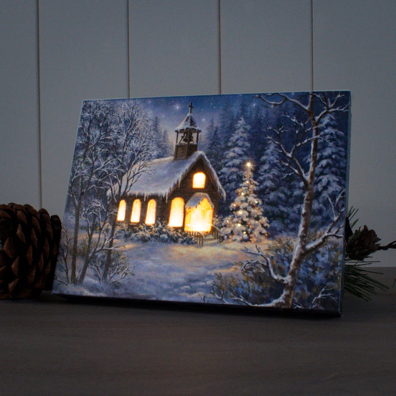The Chapel Lighted Canvas