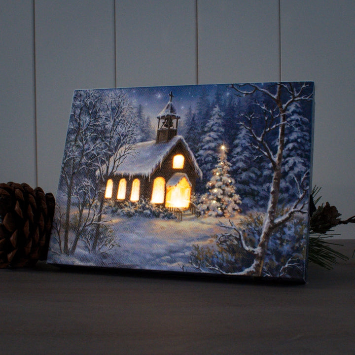 The Chapel Lighted Canvas