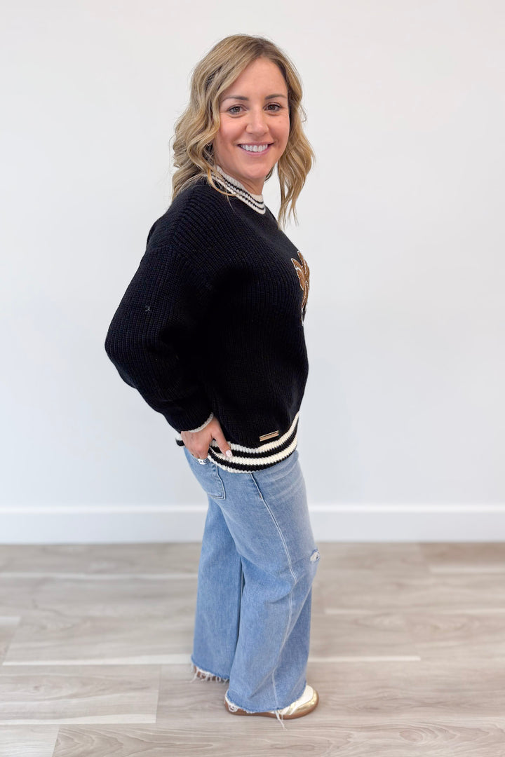 Football Bow Sweater