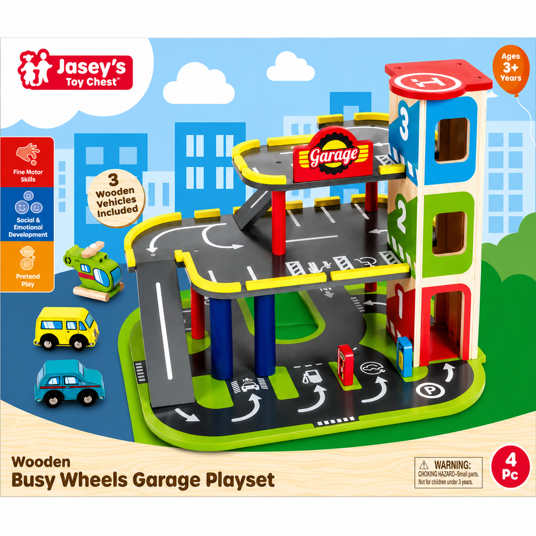 Wooden Garage Playset