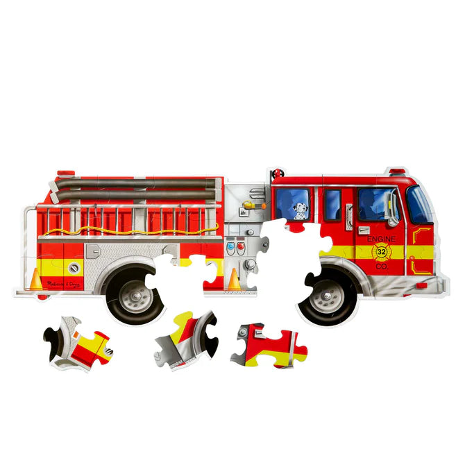 Giant Fire Truck Floor Puzzle