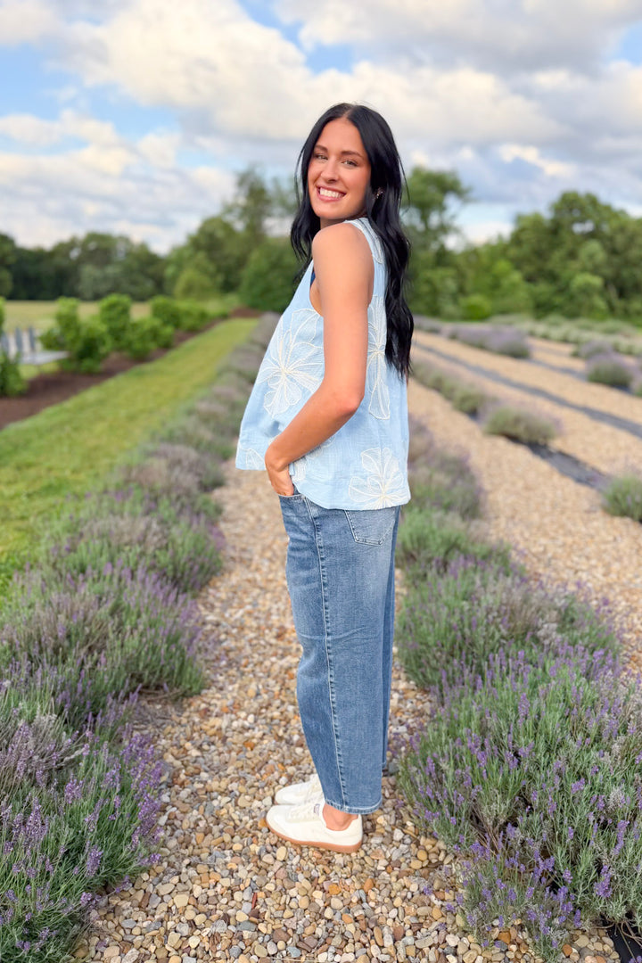 Softly Blooming Top